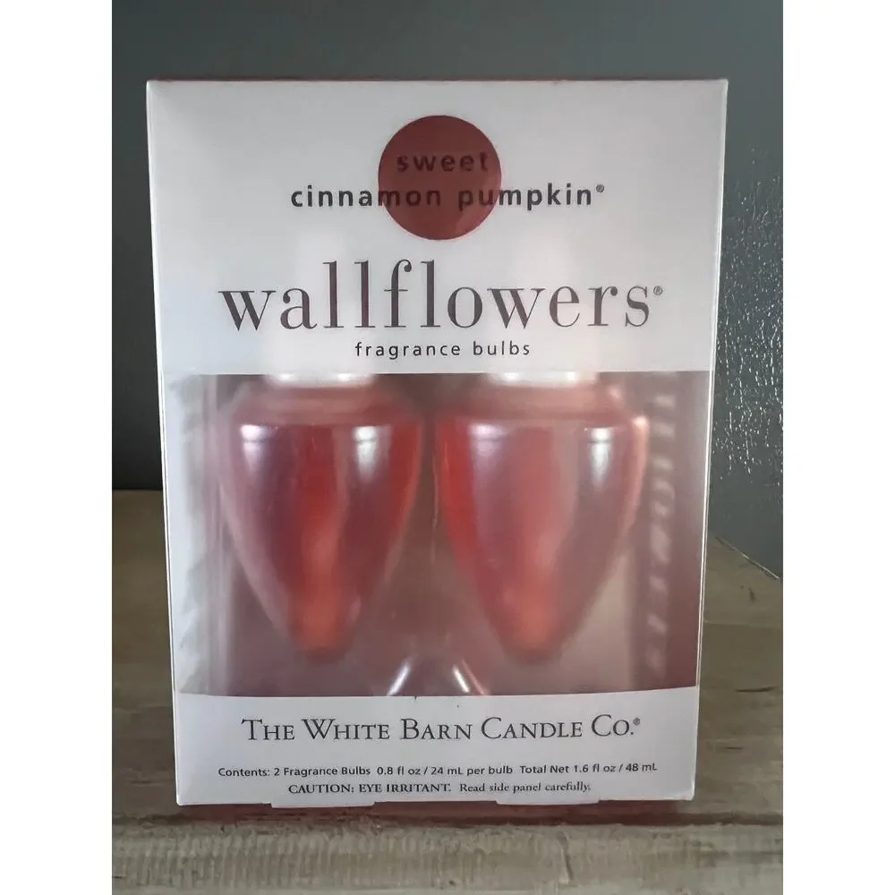 The White Barn Candle Co. Wallflowers Sweet Cinnamon Pumpkin Bulbs 2 Pack